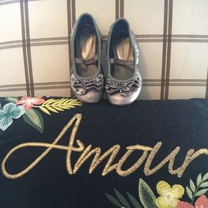 Pewter Mary Janes